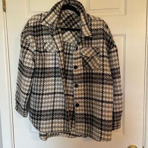 Boutique Houndstooth Shacket